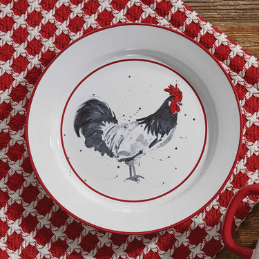 Chicken Coop Salad Plate - Rooster Set of 4 Park Designs - The Fox Decor